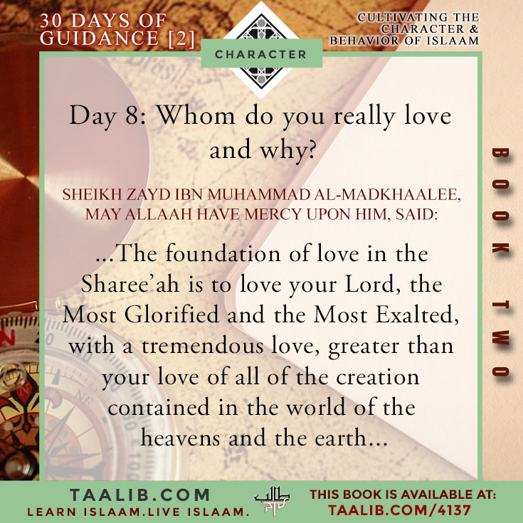 [30 DAYS-Book 2] Day 8: Whom do you really love and why?