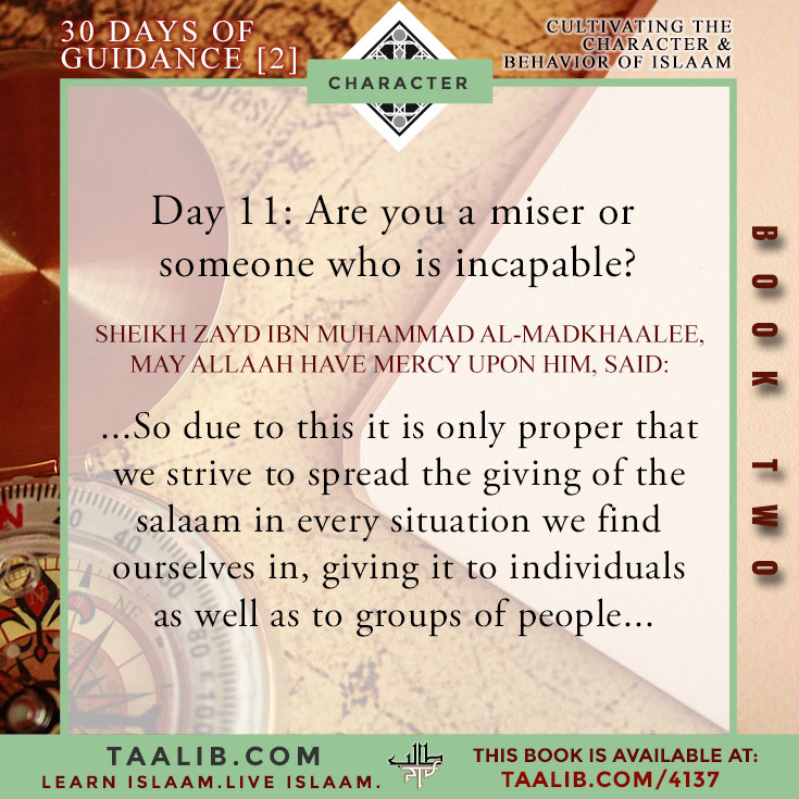 [30 DAYS-Book 2] Day 11: Are you a miser or someone who is incapable?