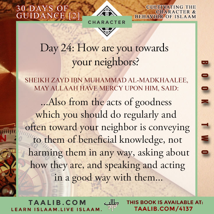 [30 DAYS-Book 2] Day 24: How are you towards your neighbors?